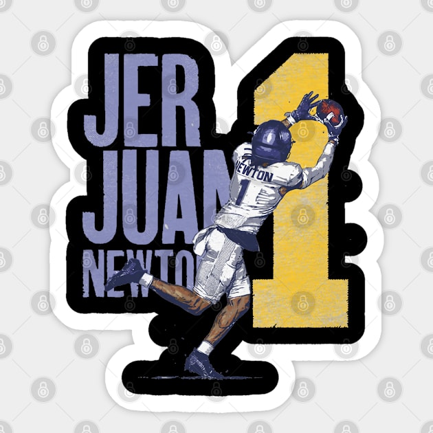 Jerjuan Newton College Bold Sticker by ClarityMacaws